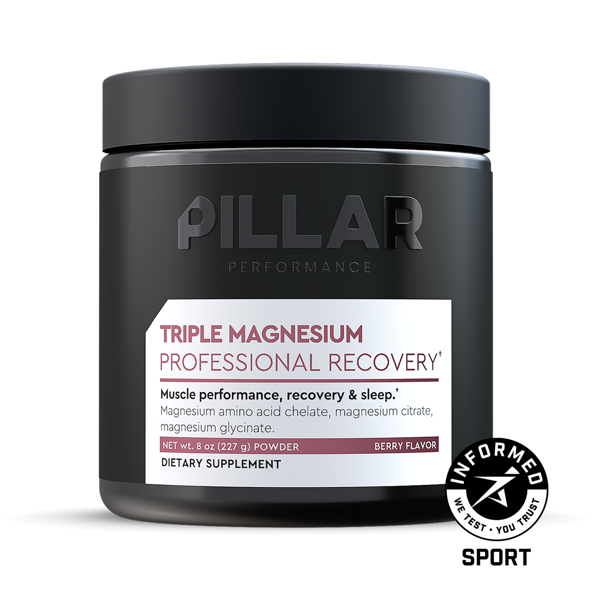 Triple Magnesium Powder - Berry - Jar (40 Serves)