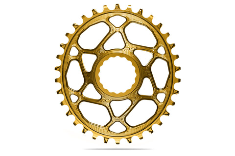 Oval RaceFace Cinch Direct Mount chainring N/W -GOLD (6mm offset) | 30T