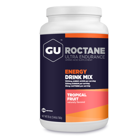 GU Roctane Energy Drink Mix | 24srv Canister, Tropical Fruit